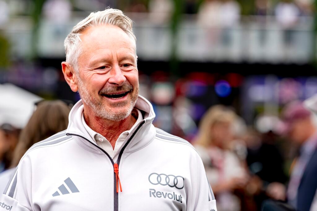 Audi team principal Jonathan Wheatley in the Melbourne paddock ahead of the 2026 F1 Australian Grand Prix