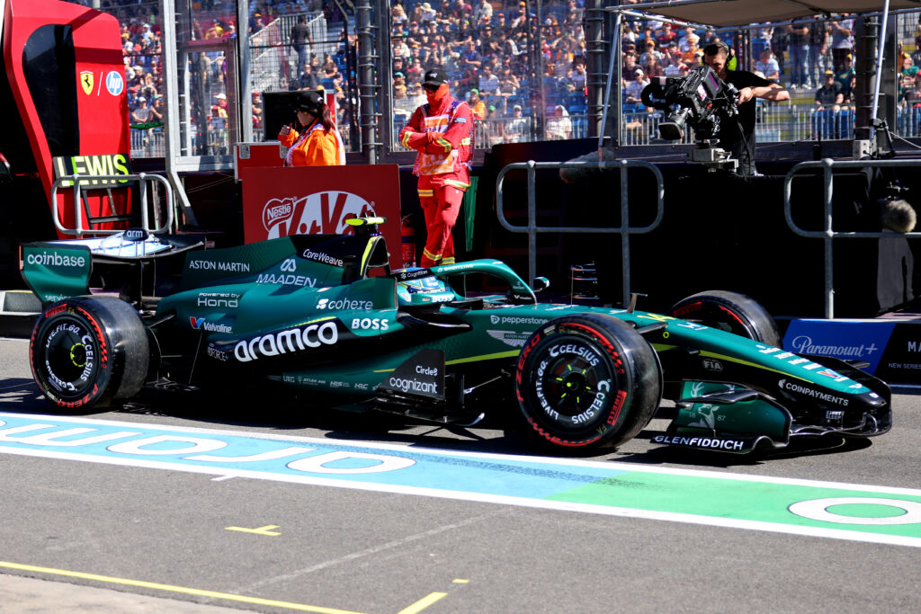 Fernando Alonso of Spain driving the (14) Aston Martin F1 Team AMR26 Honda in the Pitlane during practice ahead of the F1 Grand Prix of Australia at Albert Park Grand Prix Circuit on March 06, 2026 in Melbourne, Australia.