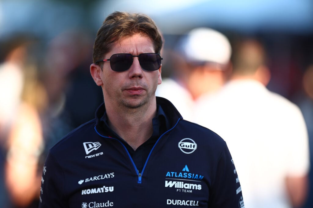James Vowles of Williams walks in the Australian Grand Prix F1 paddock