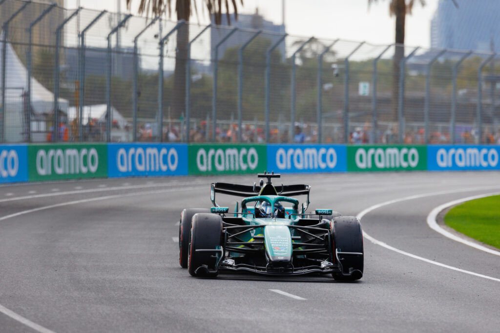 Aston Martin driver Lance Stroll at the 2026 Australian Grand Prix