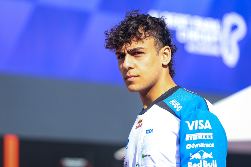 Arvid Lindblad of Great Britain and Visa Cash App Racing Bulls walks in the paddock during the F1 Grand Prix of Australia at Albert Park Grand Prix Circuit on March 8, 2026 in Melbourne, Australia.