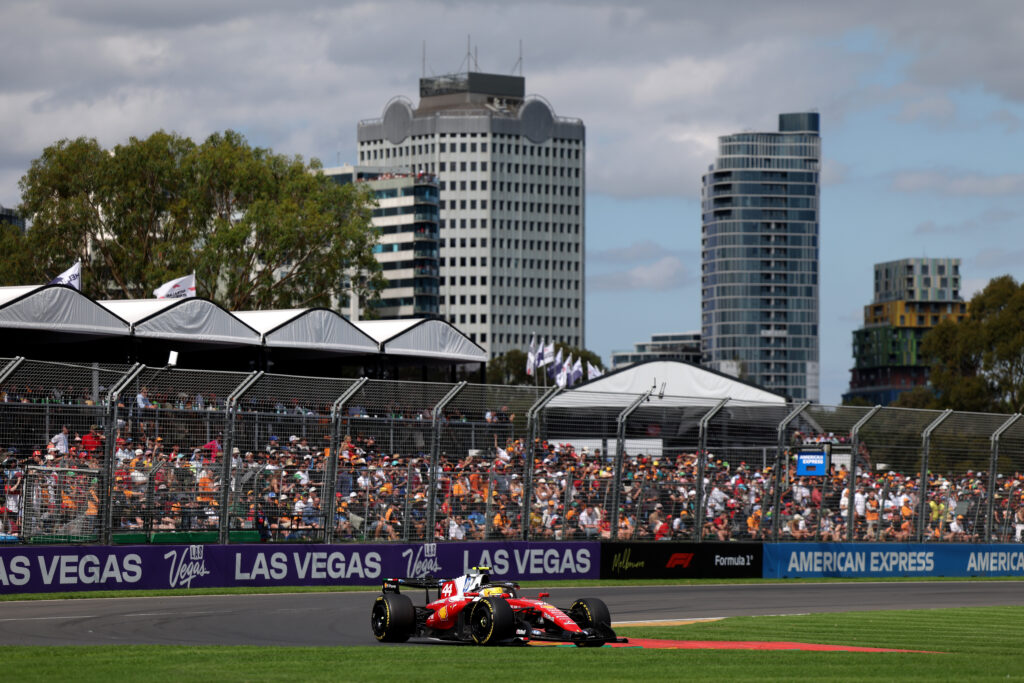 Ferrari driver Lewis Hamilton at the 2026 Formula 1 Australian Grand Prix