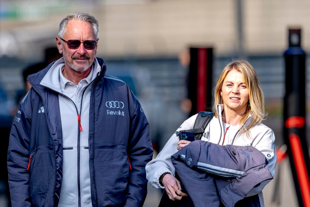 Audi Formula 1 Team Principal Jonathan Wheatley is at the Formula 1 China Shanghai sprint race at the Shanghai International Circuit in Shanghai, China, on March 14, 2025.
