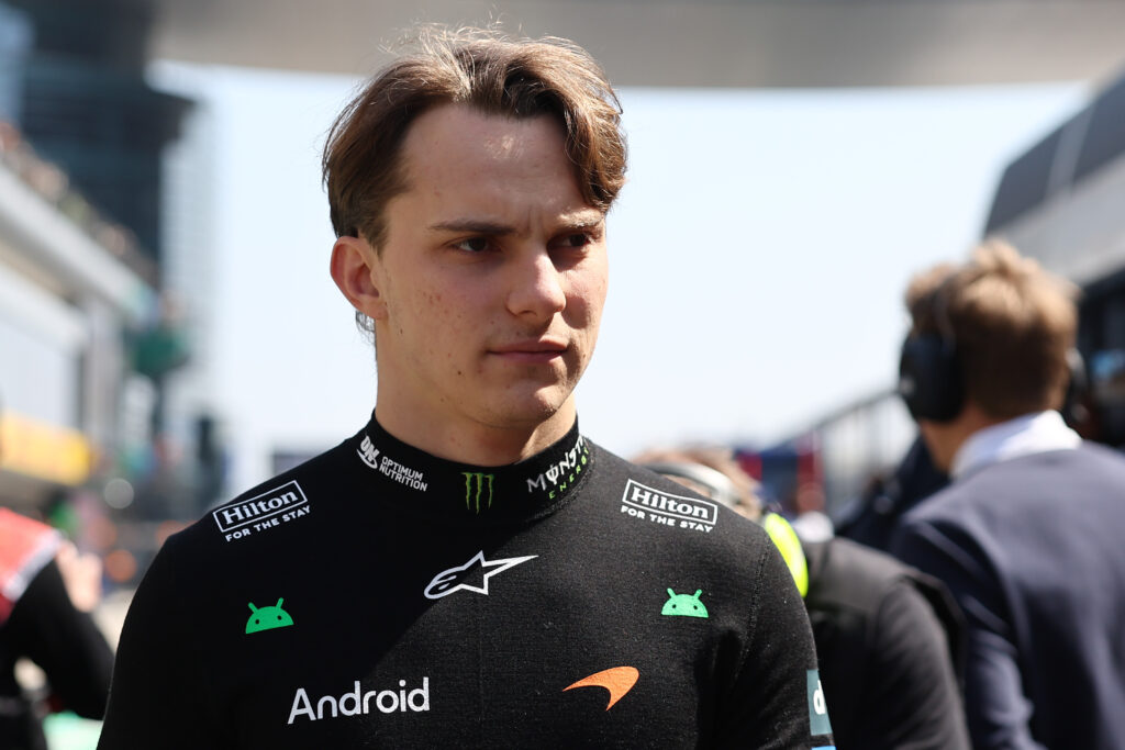 McLaren driver Oscar Piastri on the grid before the Shanghai Sprint at the 2026 F1 Chinese Grand Prix