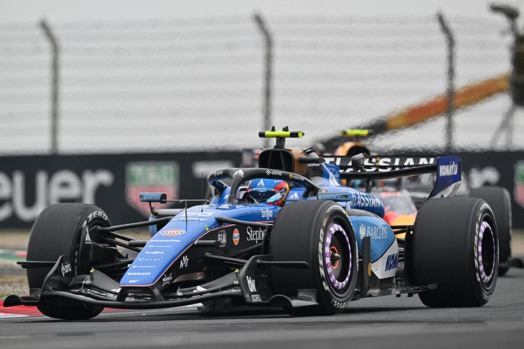 Williams' Spanish driver Carlos Sainz drives during the Formula One Chinese Grand Prix at the Shanghai International Circuit in Shanghai on March 15, 2026.