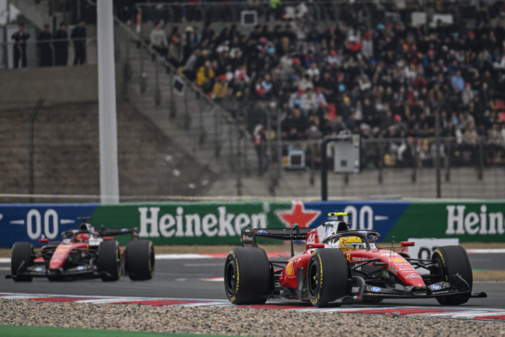 Ferrari driver Lewis Hamilton at the 2026 Chinese Grand Prix