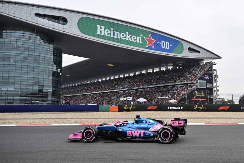 Alpine driver Pierre Gasly during the 2026 Formula 1 Chinese Grand Prix