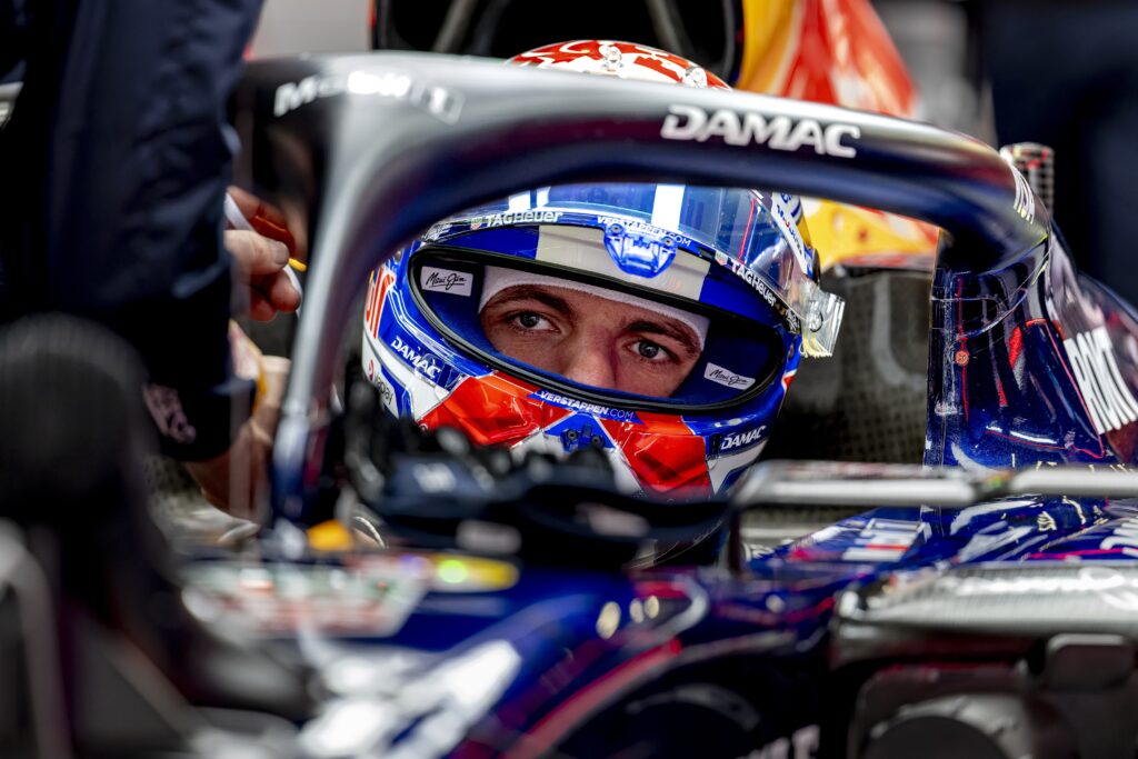 Formula 1 driver Max Verstappen of Oracle Red Bull Racing competes during the Formula 1 China Shanghai race at the Shanghai International Circuit on March 15, 2025, in Shanghai, China.