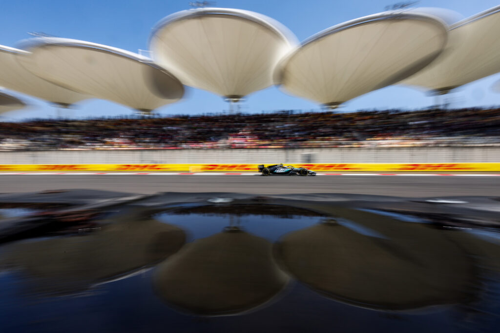 Mercedes driver Andrea Kimi Antonelli on track during Sprint Qualifying at the 2026 F1 Chinese Grand Prix