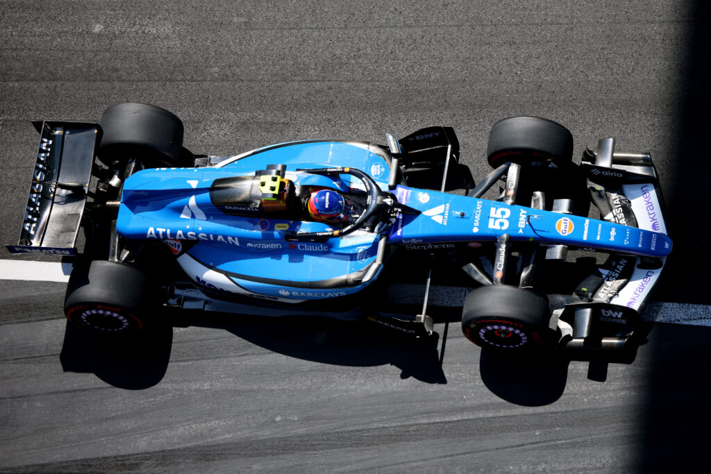 Carlos Sainz of Spain driving the (55) Williams FW48 Mercedes heads to the grid on track prior to the Sprint ahead of the F1 Grand Prix of China at Shanghai International Circuit on March 14, 2026 in Shanghai, China.
