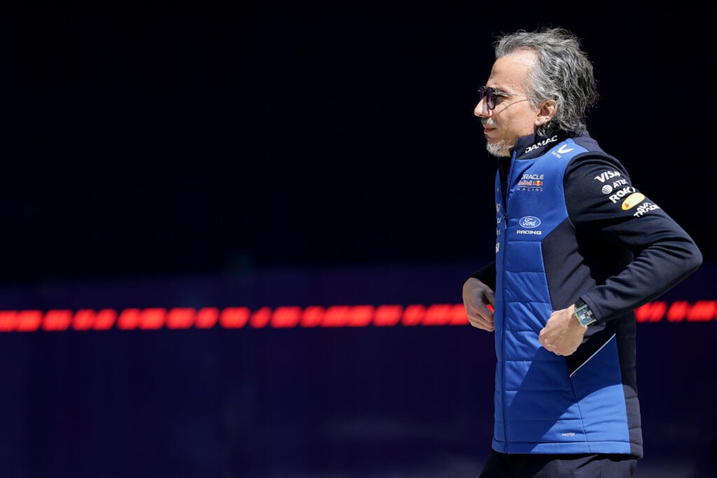 Red Bull team principal Laurent Mekies in the paddock at the 2026 Formula 1 Chinese Grand Prix