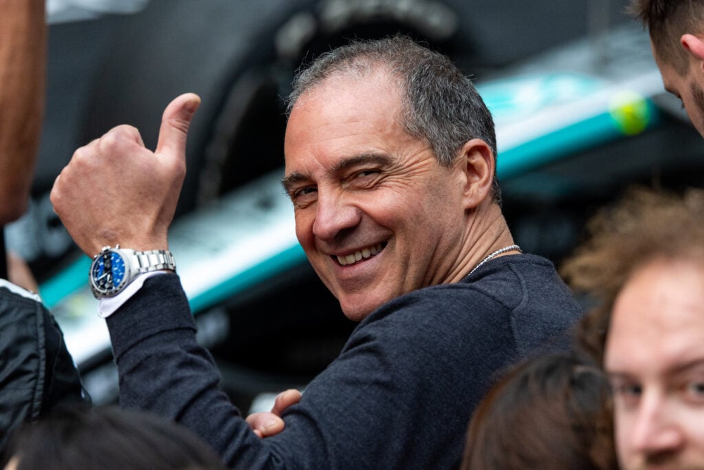 Marco Antonelli giving a thumbs up at the 2026 Chinese Grand Prix