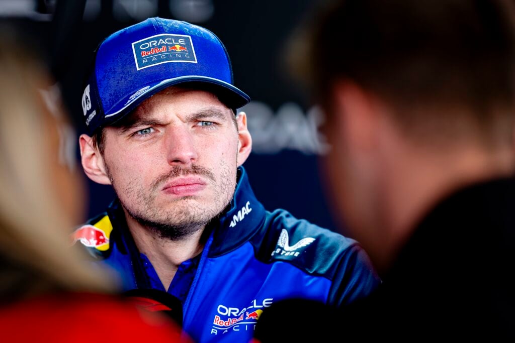 Red Bull driver Max Verstappen speaks to the media ahead of the 2026 F1 Japanese Grand Prix