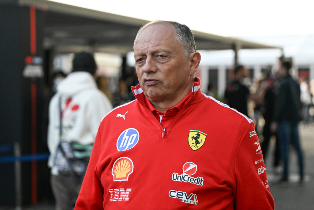 Ferrari team principal Fred Vasseur in the Suzuka paddock ahead of the 2026 F1 Japanese Grand Prix