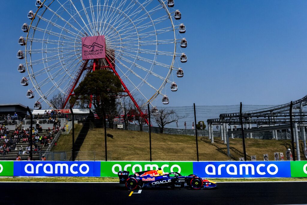Red Bull driver Max Verstappen on track during qualifying for the 2026 F1 Japanese Grand Prix