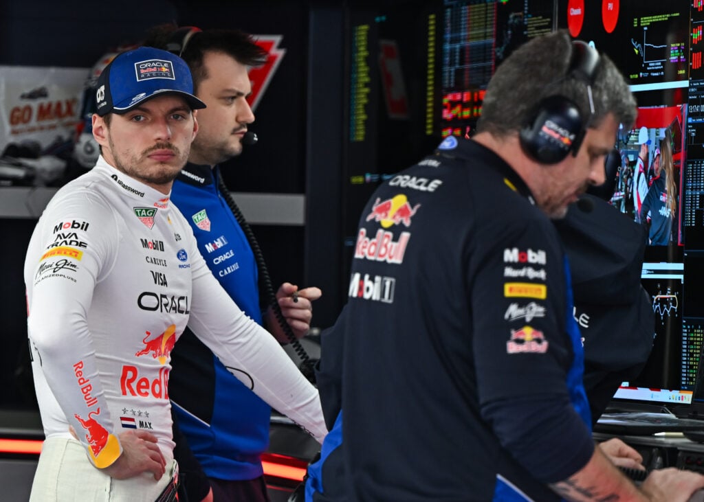 Max Verstappen of Oracle Red Bull Racing prepares ahead of the start of the 2026 Japanese Grand Prix at Suzuka Circuit in Suzuka, Mie Prefecture, Japan, on March 29, 2026.