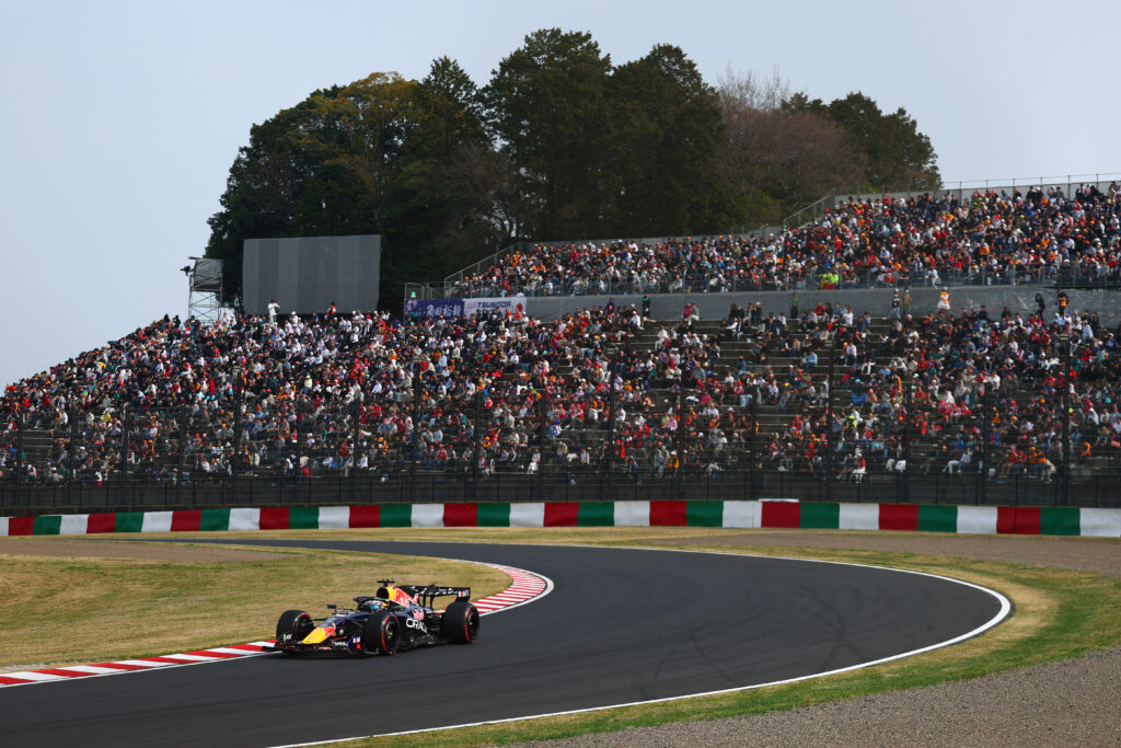 Red Bull driver Max Verstappen on track during qualifying for the 2026 F1 Japanese Grand Prix