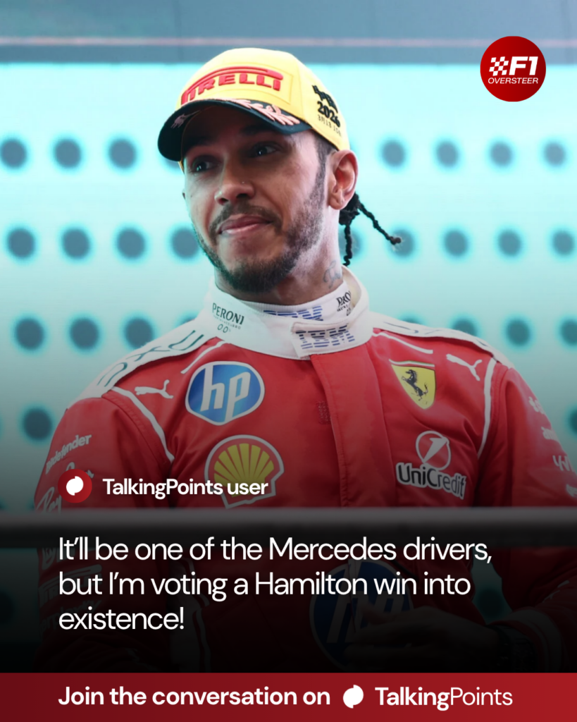 Lewis Hamilton of Ferrari on the podium after the Formula 1 Chinese Grand Prix at Shanghai International Circuit in Shanghai, China on March 15, 2026. (Photo by Jakub Porzycki/NurPhoto via Getty Images)