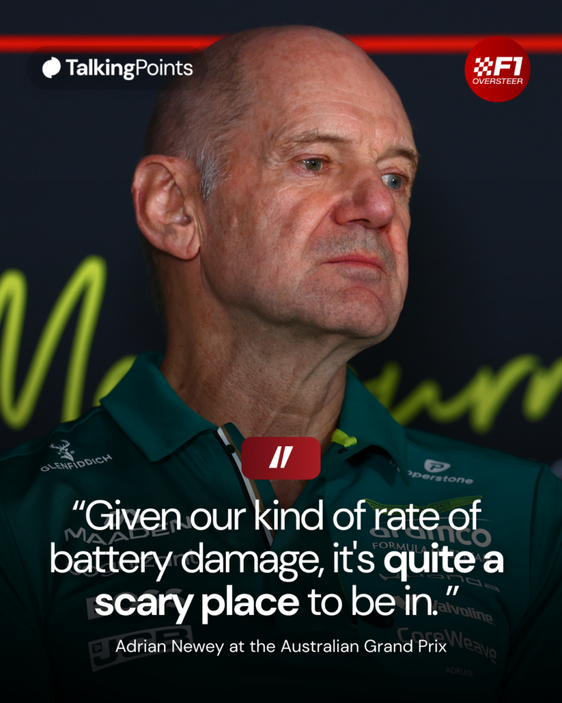 Aston Martin team principal Adrian Newey speaks in a press conference at the 2026 F1 Australian Grand Prix