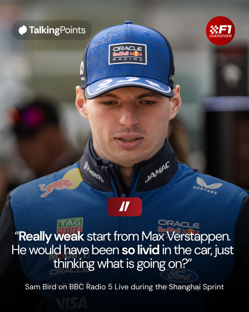 Red Bull driver Max Verstappen arrives in the paddock at the 2026 F1 Chinese Grand Prix