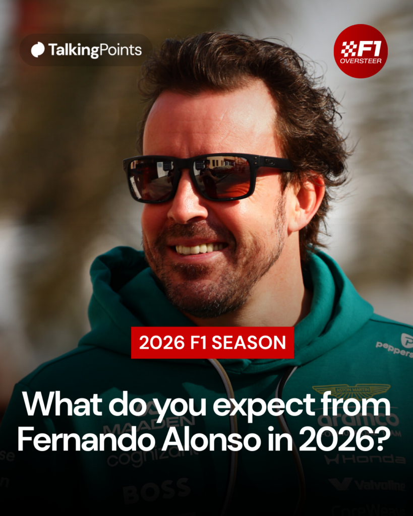 Aston Martin driver Fernando Alonso at 2026 Bahrain pre-season testing
