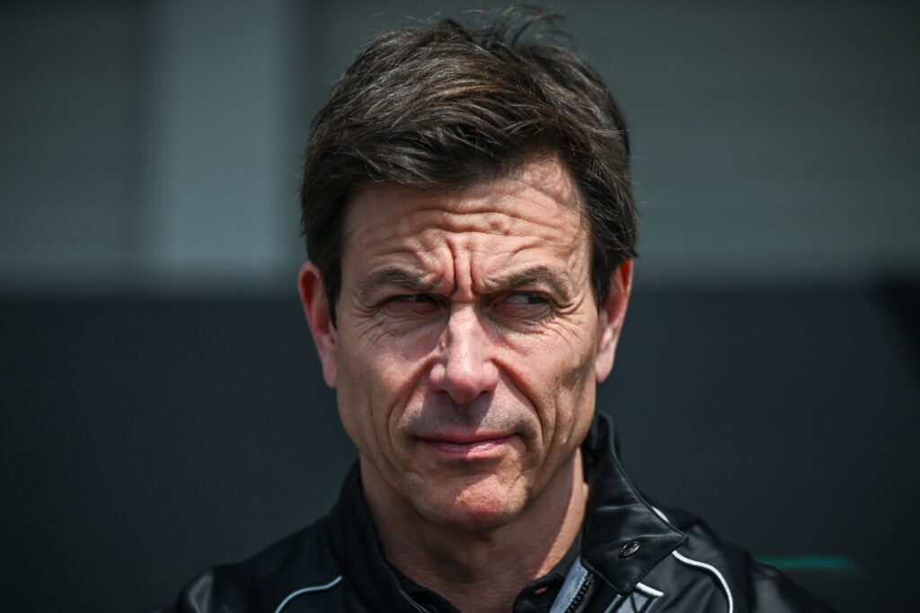 Toto Wolff of Mercedes in the F1 paddock