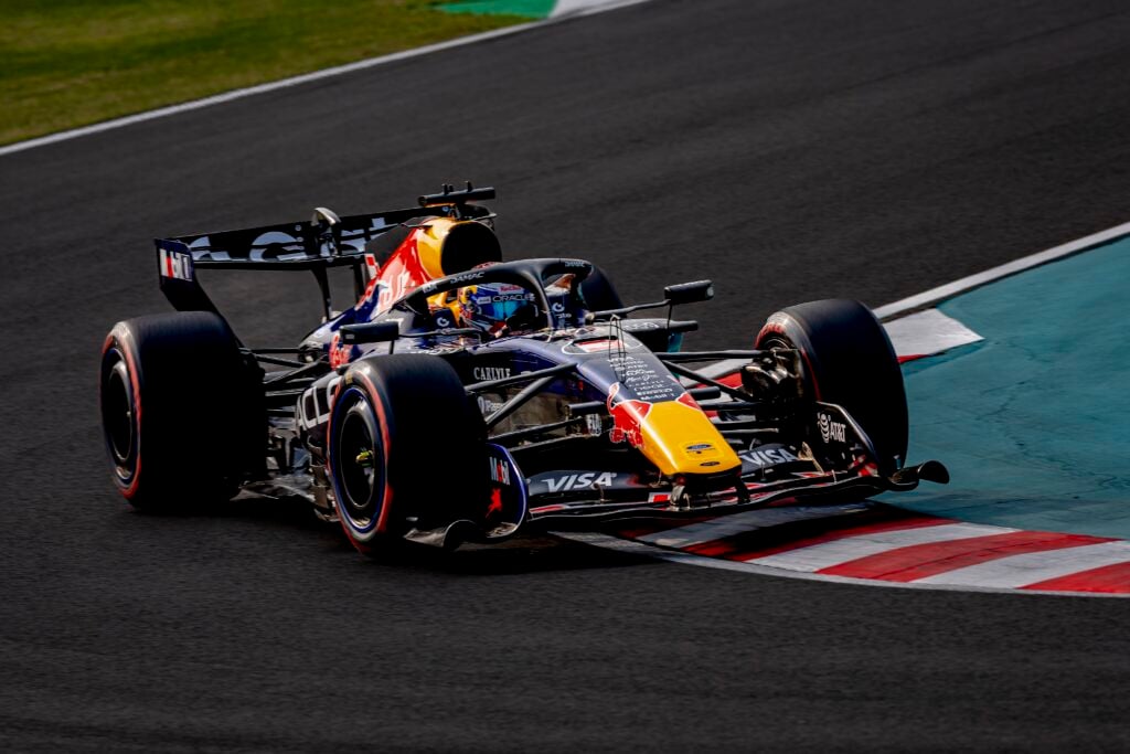 Formula 1 driver Max Verstappen of Oracle Red Bull Racing participates in the Formula 1 Japan Suzuka qualifying at the Suzuka Formula 1 circuit in Suzuka, Japan, on March 28, 2025.