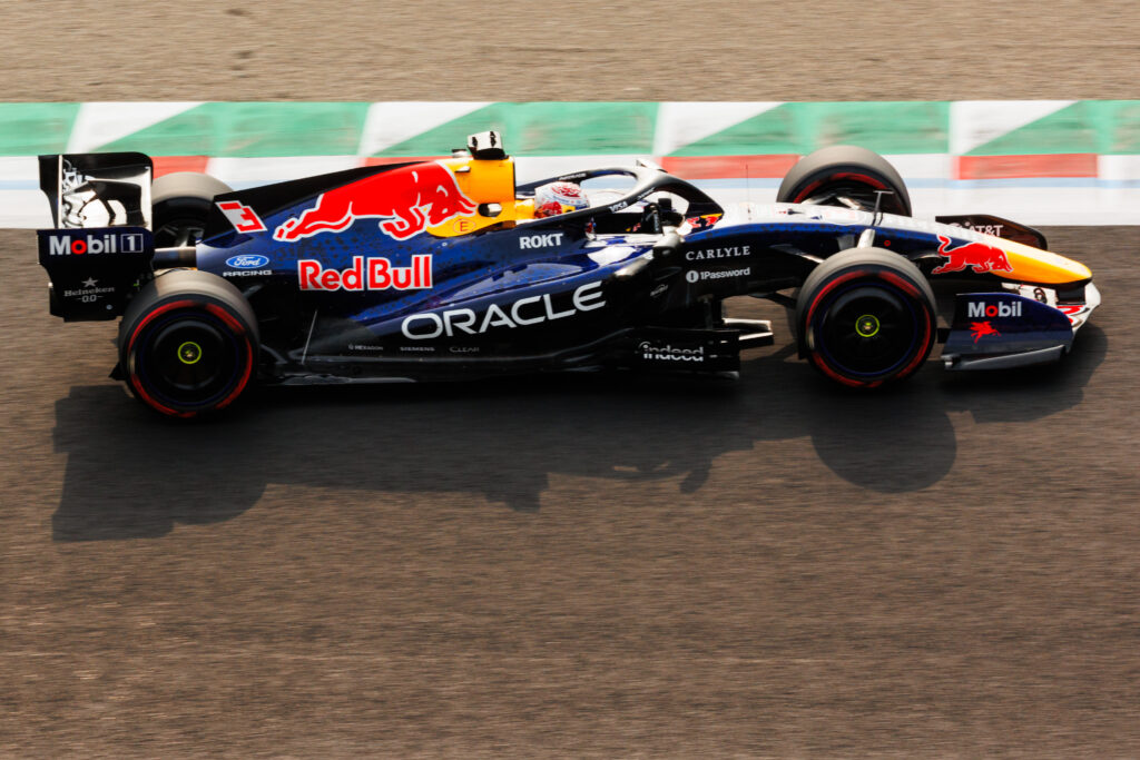 Max Verstappen of Red Bull on track during qualifying for the 2026 F1 Japanese Grand Prix