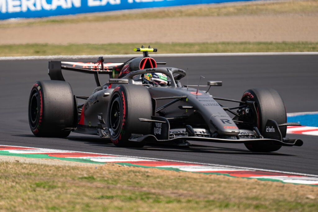 Audi Revolut F1 Team driver #5 Gabriel Bortoleto (BRA) is on track during qualifying at the 2026 Formula 1 Japanese Grand Prix, round 3 of the FIA Formula 1 World Championship, at Suzuka Circuit in Suzuka, Japan, on March 28, 2026.