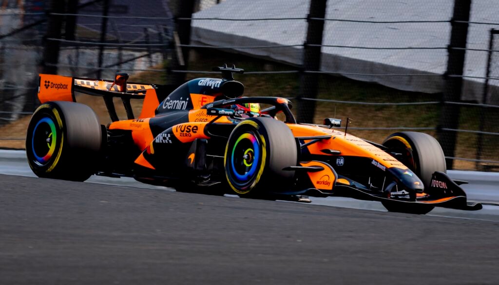 McLaren driver Oscar Piastri on track during the 2026 F1 Japanese Grand Prix