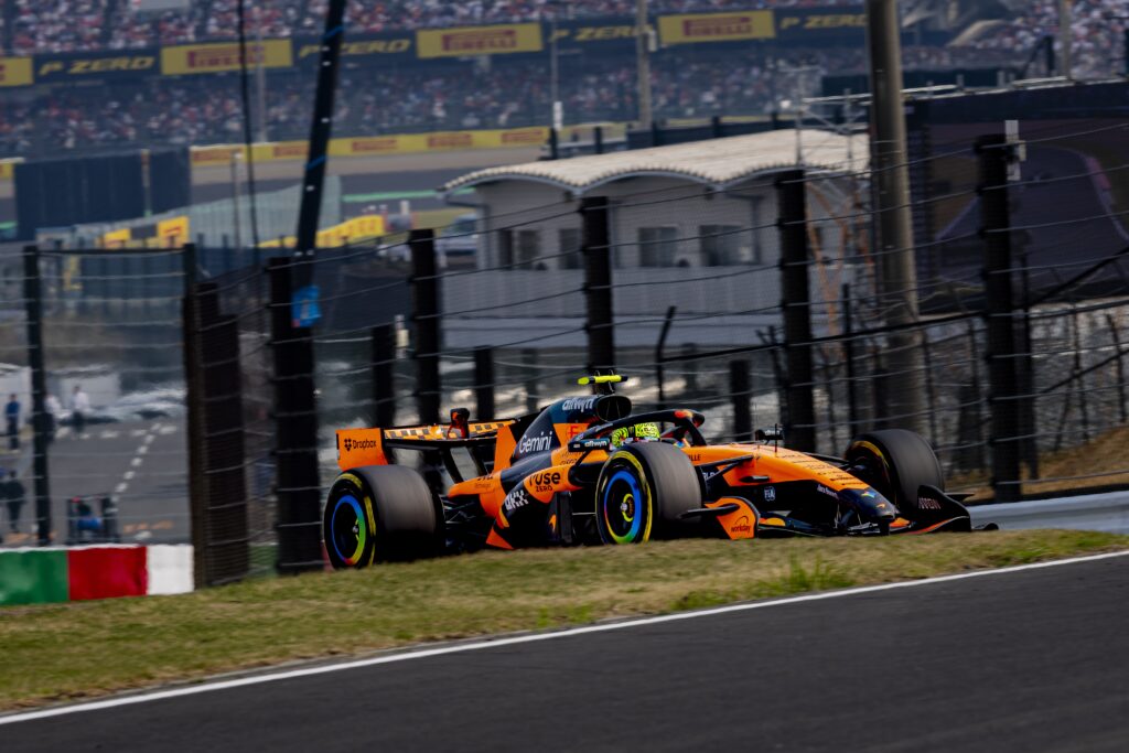 McLaren driver Lando Norris on track during the 2026 F1 Japanese Grand Prix