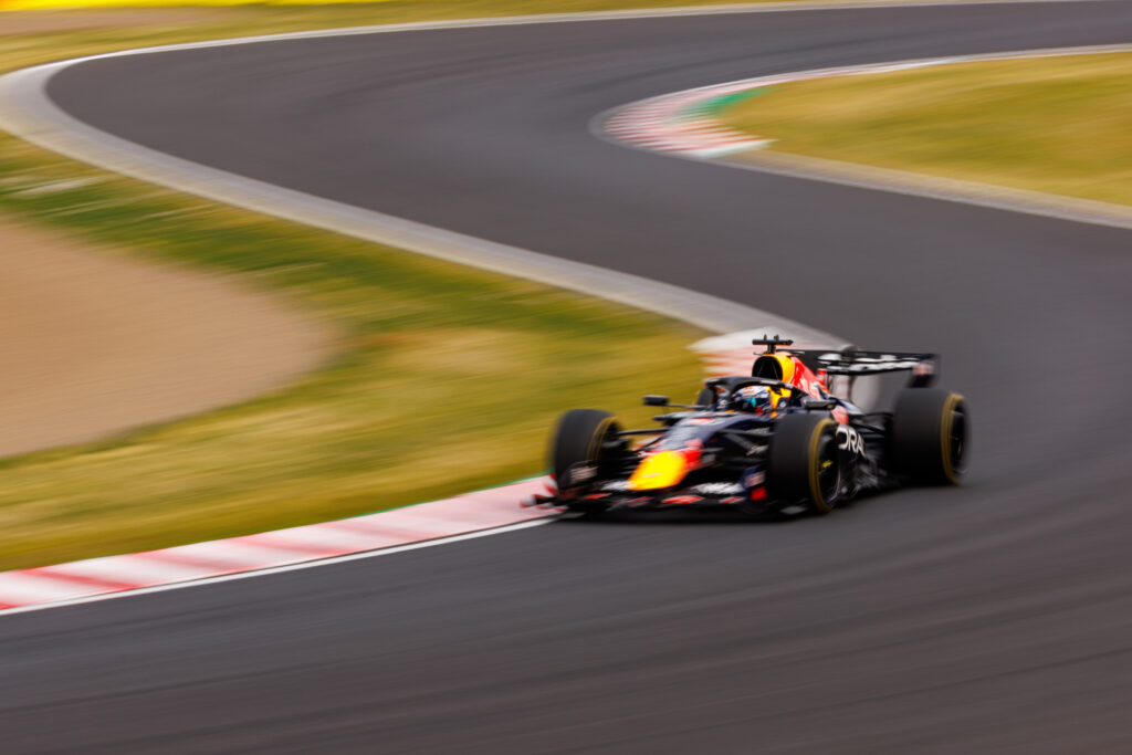Red Bull driver Max Verstappen on track during the 2026 F1 Japanese Grand Prix