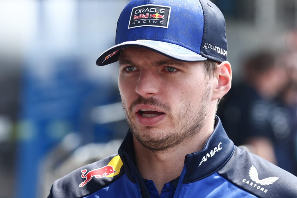 Red Bull driver Max Verstappen in the paddock at the 2026 F1 Japanese Grand Prix