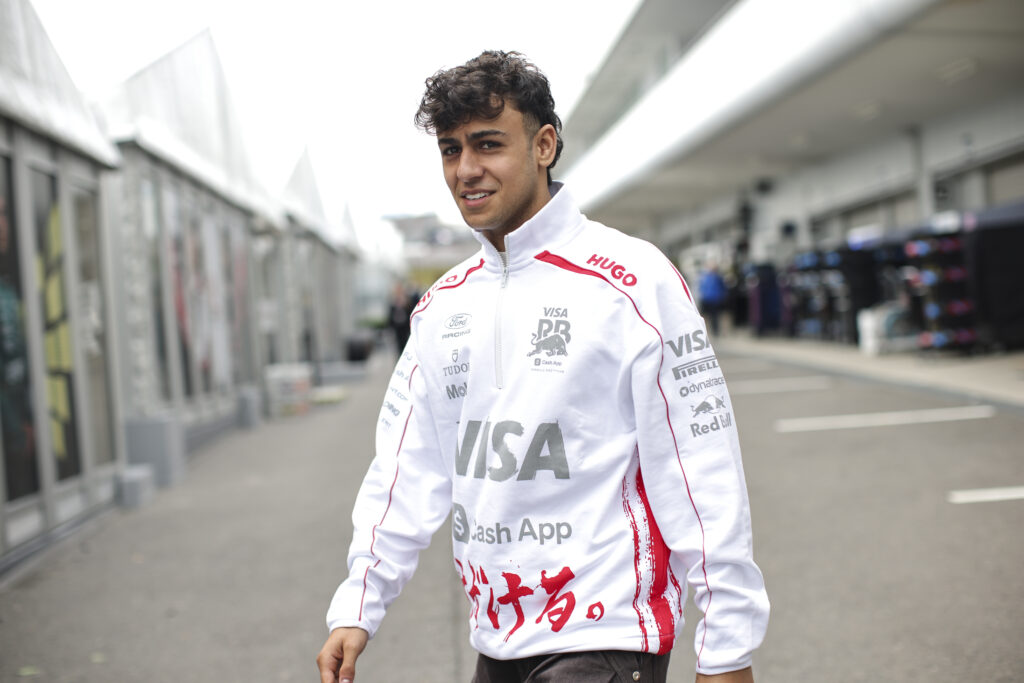 Arvid Lindblad of Visa Cash App RB F1 Team is seen ahead of the Japanese Grand Prix for the 2026 Formula 1 World Championship at the Suzuka Circuit in Suzuka, Japan, from March 26 to 29, 2026.