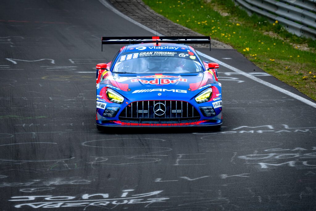 Max Verstappen on track during the 2026 ADAC Qualifier Race 2, 24h Nurburgring