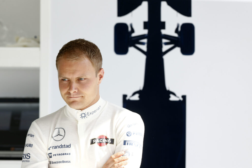 Valtteri Bottas in the Williams garage at the 2014 F1 Bahrain Grand Prix