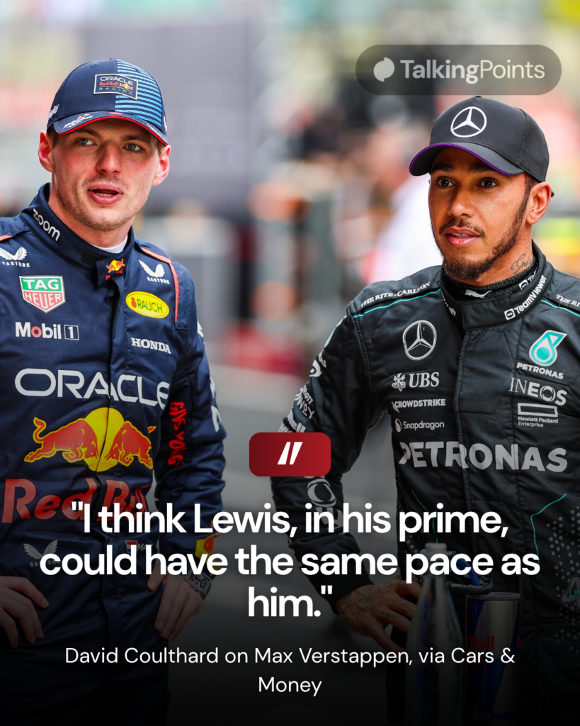 Max Verstappen and Lewis Hamilton at the 2024 Formula 1 Chinese Grand Prix
