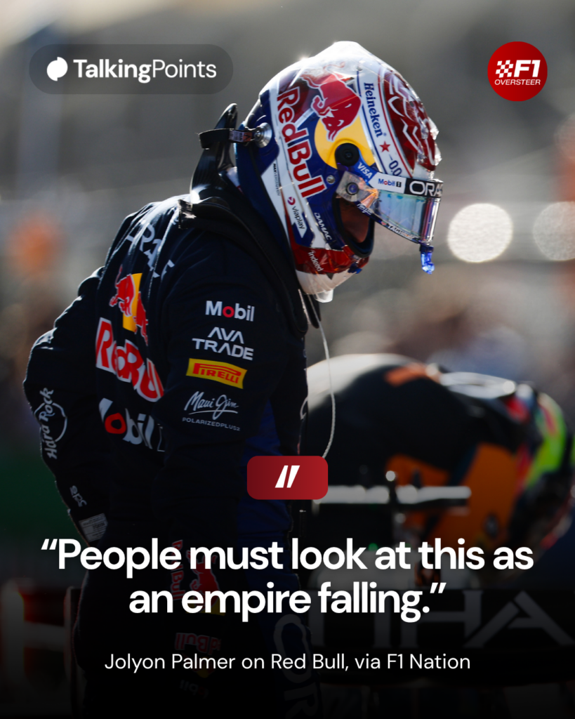 Max Verstappen of Red Bull in parc ferme