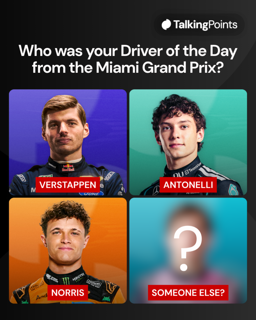 Driver of the Day Miami Grand Prix DP