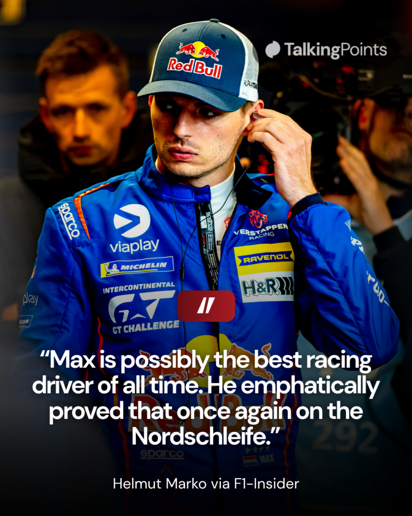 Max Verstappen at the Nurburgring 24 Hours