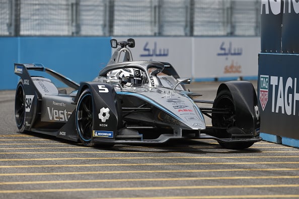 Stoffel Vandoorne of Mercedes Benz EQ during the Seoul ePrix in 2022.
