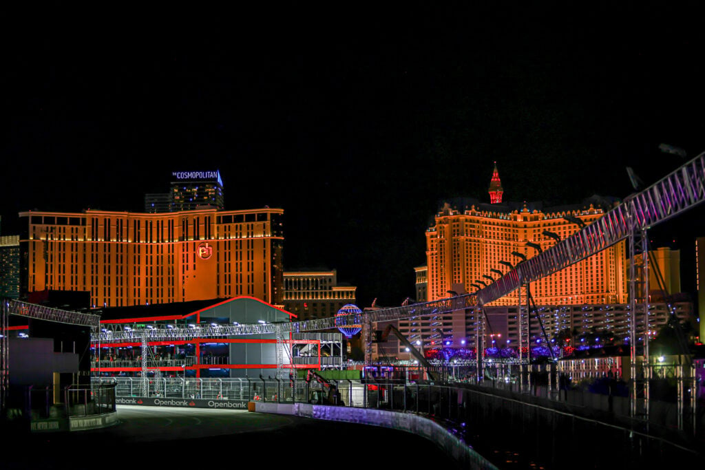 A general view of the circuit at the 2025 F1 Las Vegas Grand Prix