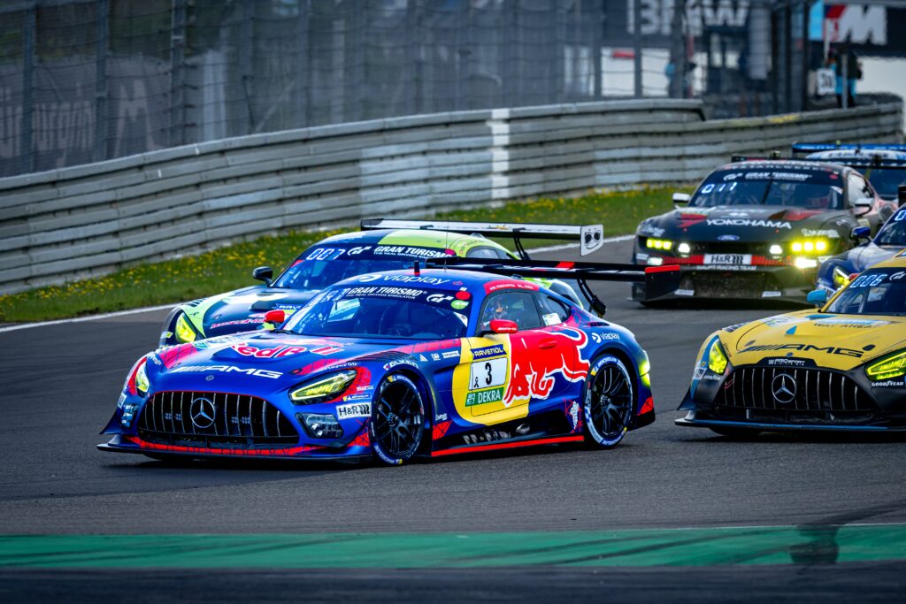 Max Verstappen on track during the 2026 ADAC Qualifier Race 2, 24h Nurburgring