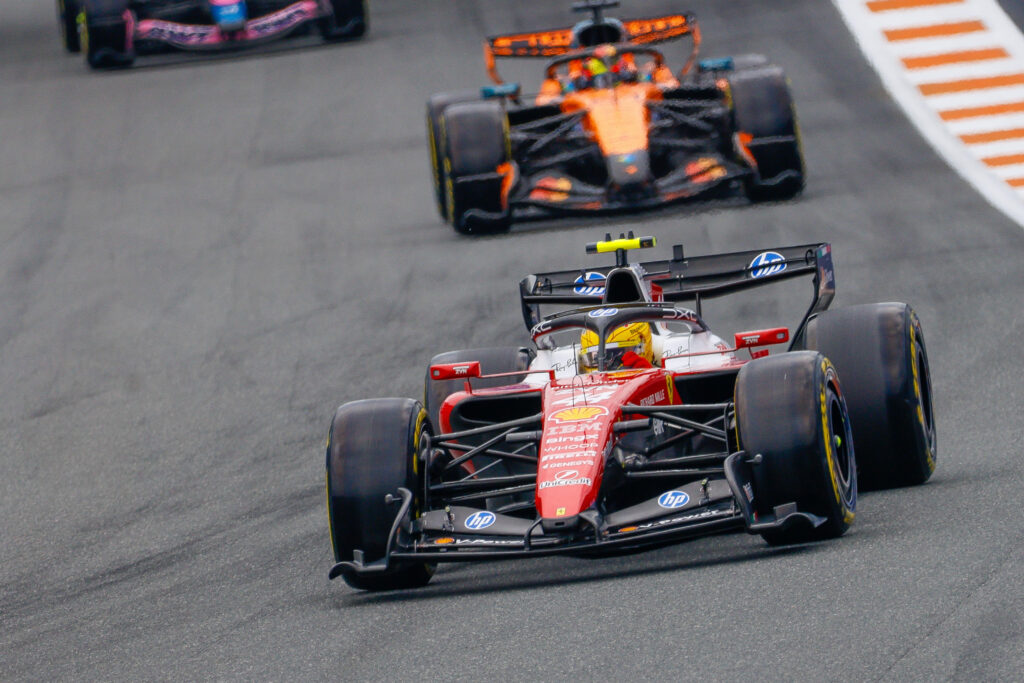 Ferrari driver Lewis Hamilton on track during the 2026 F1 Miami Grand Prix