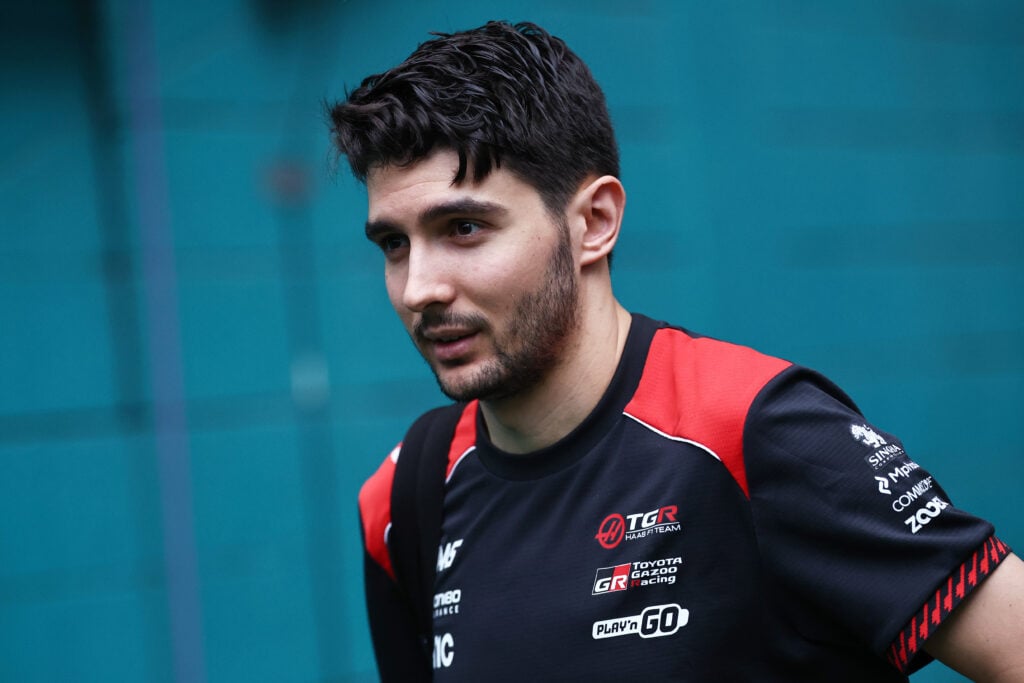 Haas driver Esteban Ocon in the paddock at the 2026 Miami Grand Prix