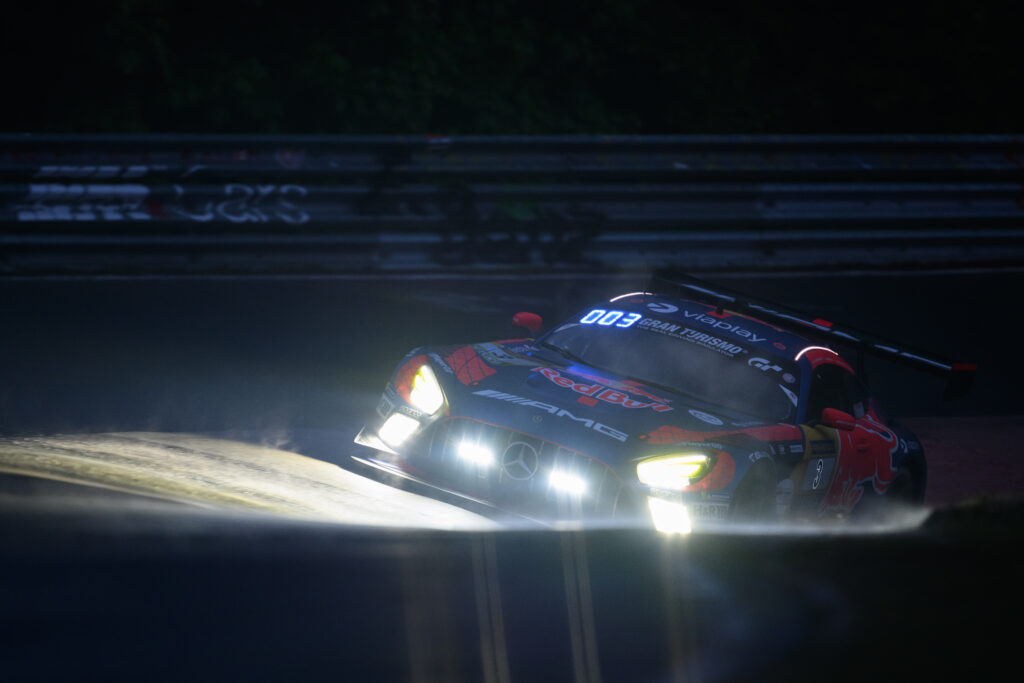 Red Bull F1 driver Max Verstappen on track at the 2026 Nurburgring 24 Hours