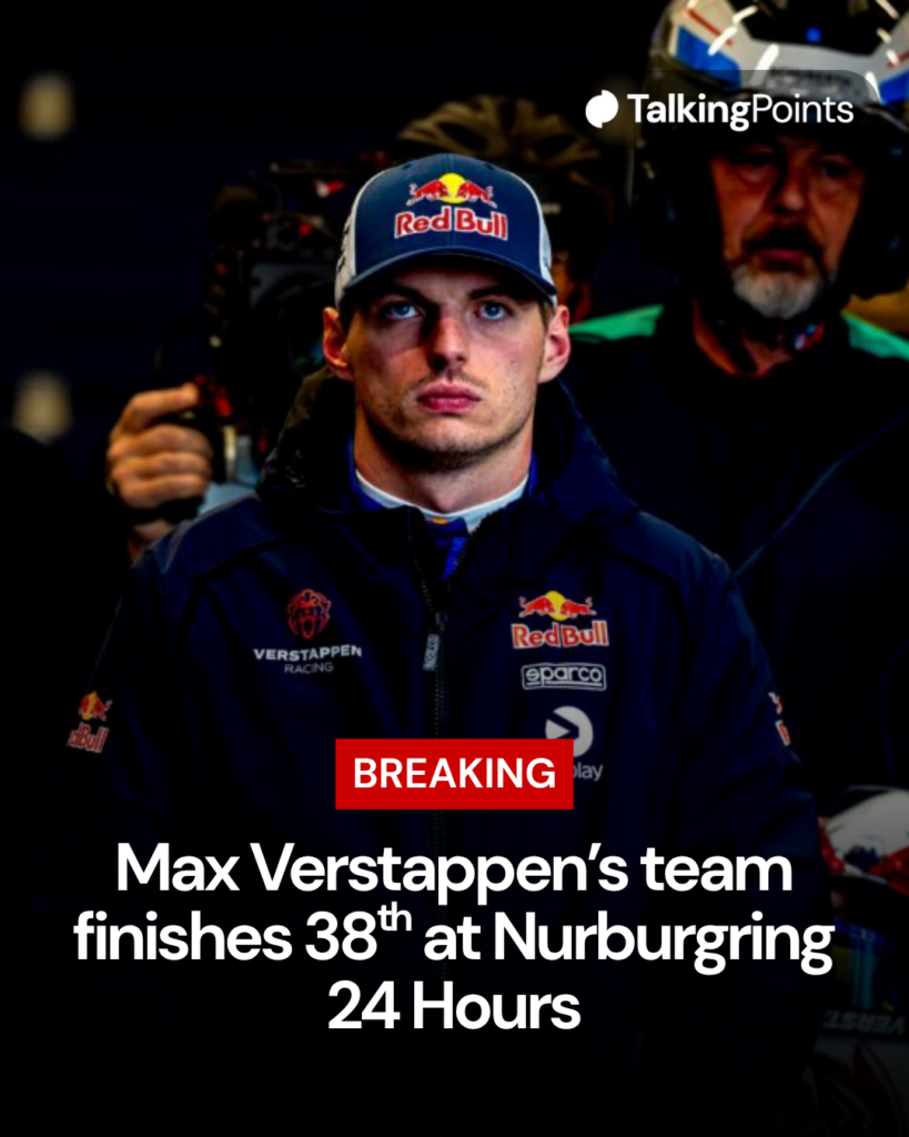 Max Verstappen looks on before his appearance at the 24 Hours of Nurburgring