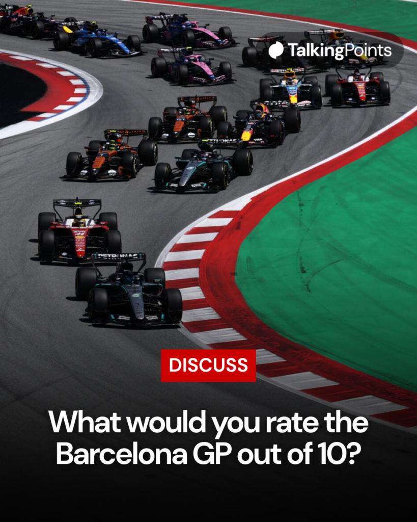The start of the 2026 Formula 1 Barcelona-Catalunya Grand Prix