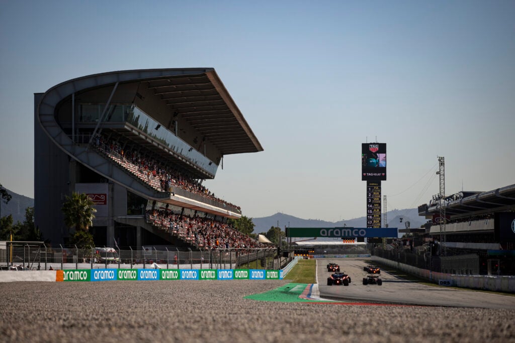 A view of the Circuit de Barcelona-Catalunya as it hosts the Formula 2025 Spanish Grand Prix,