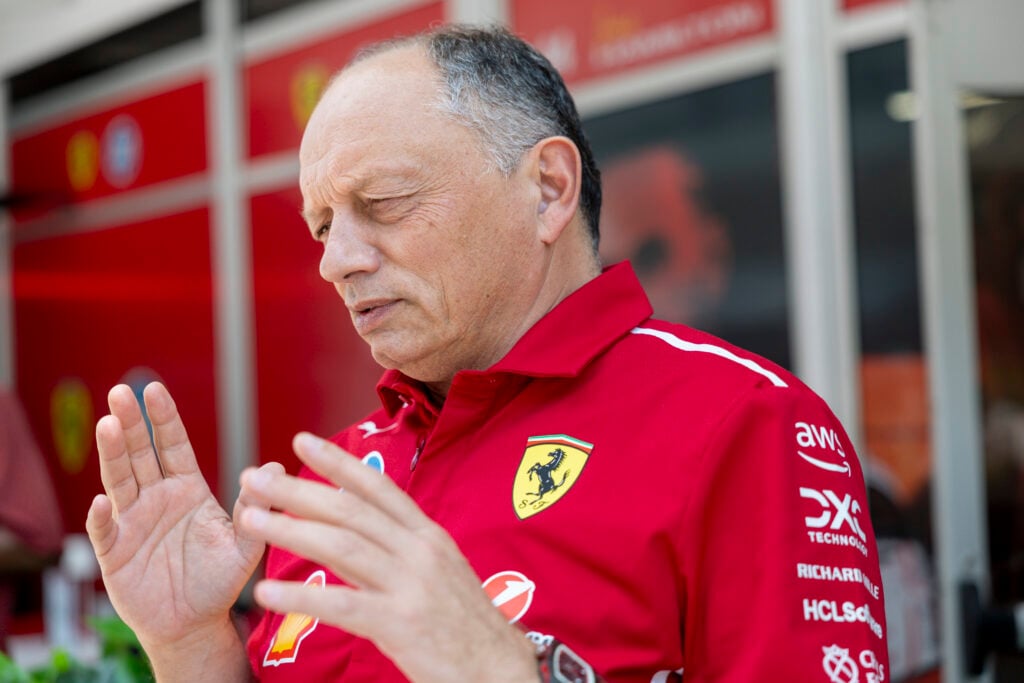 Ferrari team principal Fred Vasseur at the United States Grand Prix.